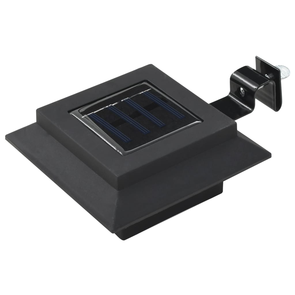 VIDAXXL LED Solarlamper Square 12 cm sort 6 stk