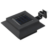 VIDAXXL LED Solarlamper Square 12 cm sort 6 stk