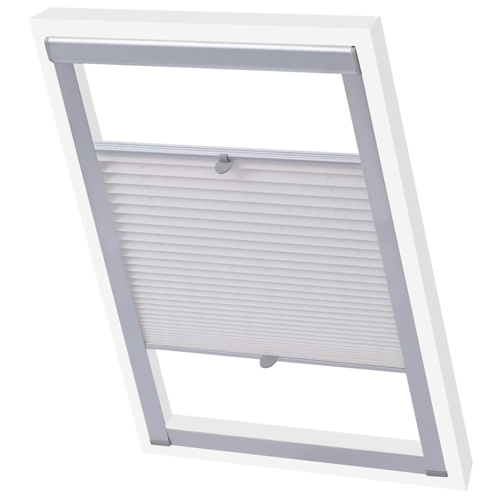 Vidaxl Roller Blind plisseret hvid SK06