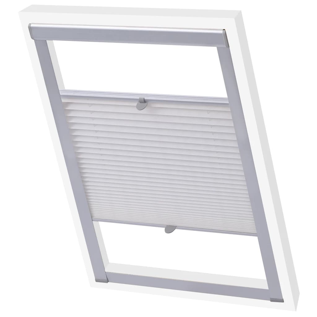 Vidaxl Roller Blind plissed White UK08
