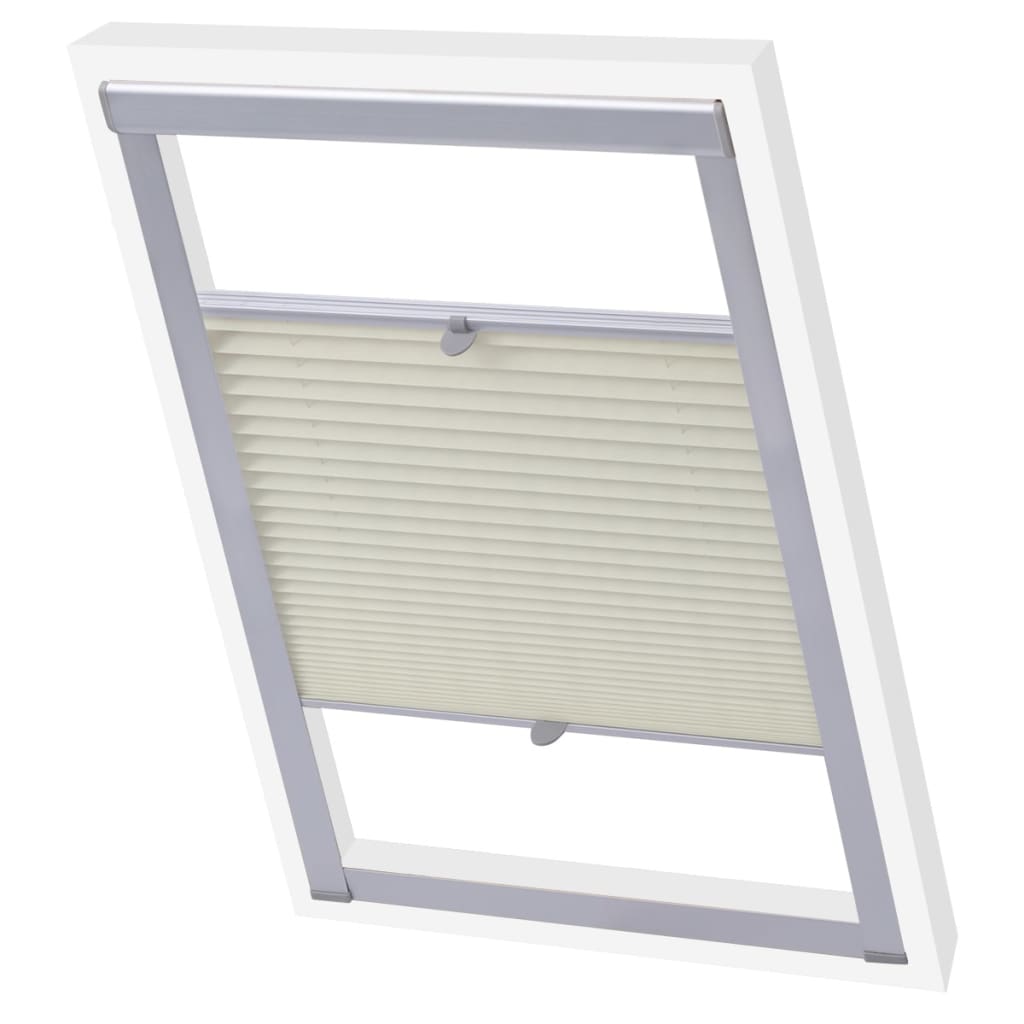 Vidaxl Roller Blind plisseret creme CK02
