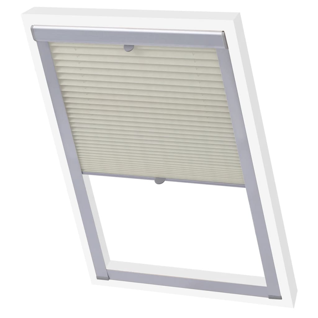 Vidaxl Roller Blind plisseret fløde MK06