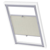 Vidaxl Roller Blind Pleated Cream UK08