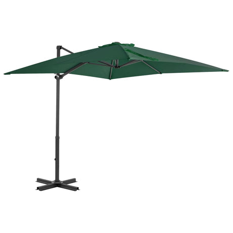 Vidaxl Floating Parasol med aluminiumstang 250x250 cm grøn