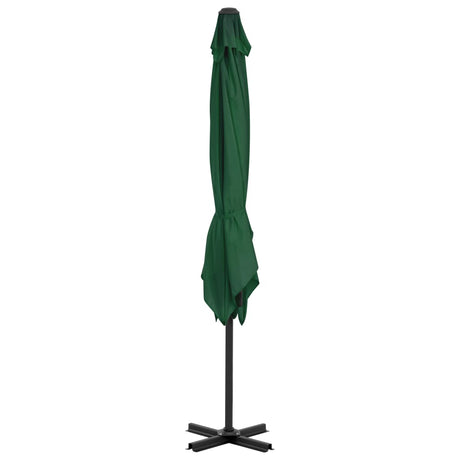 Vidaxl Floating Parasol med aluminiumstang 250x250 cm grøn