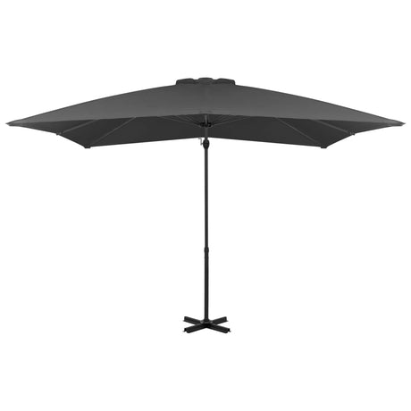 Vidaxl Flydende parasol med aluminiumstang 250x250 cm Anthracite -farvet
