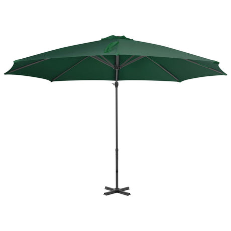 Vidaxl flydende parasol med aluminiumstang 300 cm grøn