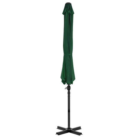 Vidaxl flydende parasol med aluminiumstang 300 cm grøn