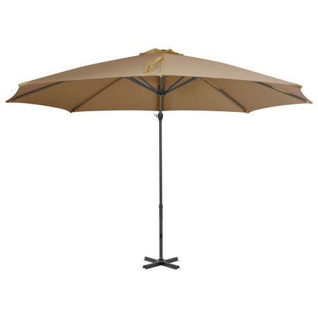 Vidaxl flydende parasol med aluminiumstang 300 cm taupe