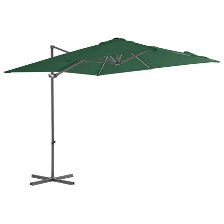 Vidaxl Floating Parasol med stålstang 250x250 cm grøn