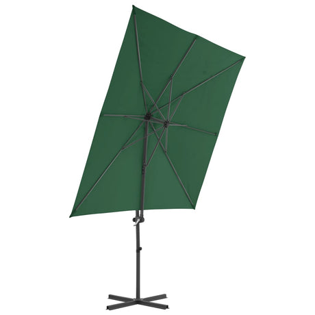 Vidaxl Floating Parasol med stålstang 250x250 cm grøn