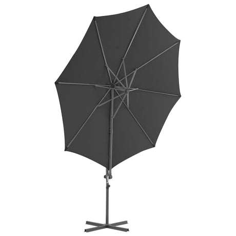 Vidaxl flydende parasol med stålstang 300 cm Anthracite -farvet