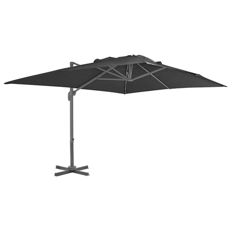 Vidaxx flydeparasol med aluminiumsstang 400x300 cm antracit