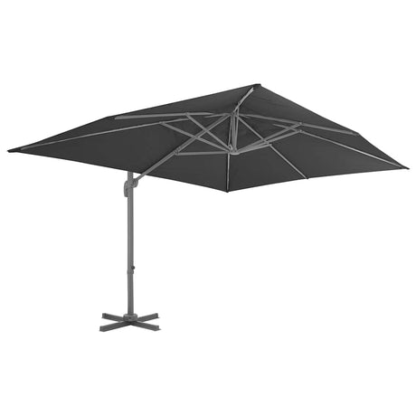 Vidaxx flydeparasol med aluminiumsstang 400x300 cm antracit