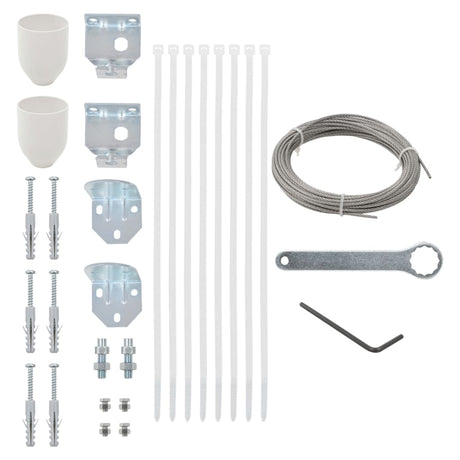 Vidaxl Balkon Screen Accessory Set 29-stykke