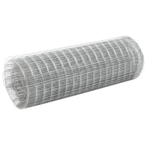 Vidaxl kyllingetråd 25x0,5 m galvaniseret stål sølvfarvet