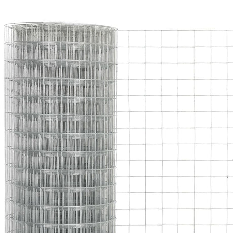 Vidaxl kyllingetråd 25x0,5 m galvaniseret stål sølvfarvet