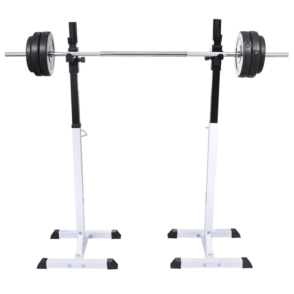 Vidaxl Halter Squatrek med grime sæt 60,5 kg