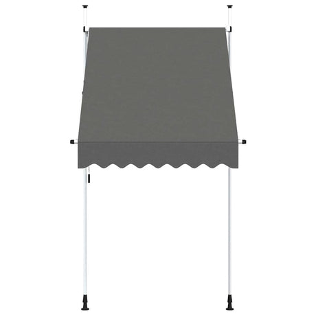 Vidaxl Luifel Udvides manuelt 150 cm antracit