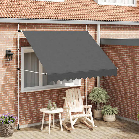 Vidaxl Luifel udvider manuelt 250 cm antracit