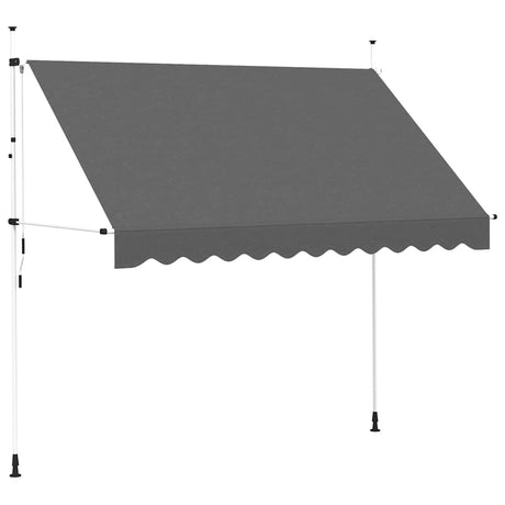 Vidaxl Luifel manuelt udvides 300 cm antracit