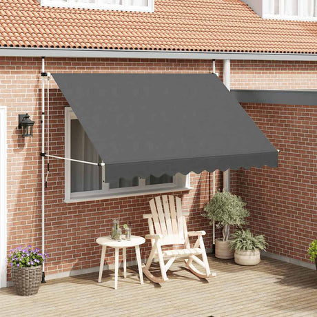 Vidaxl Luifel manuelt udvides 300 cm antracit