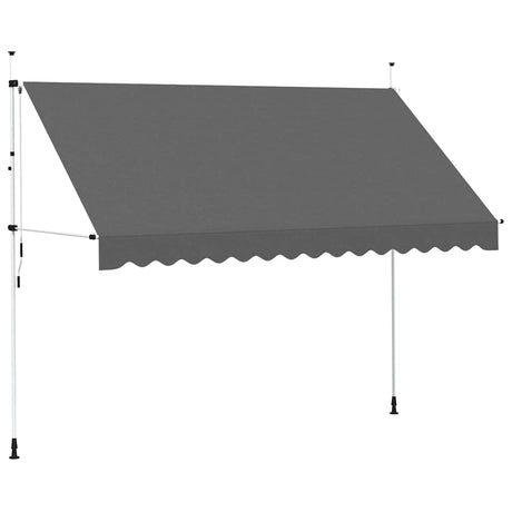 Vidaxl Luifel manuelt udvides 350 cm anthracit