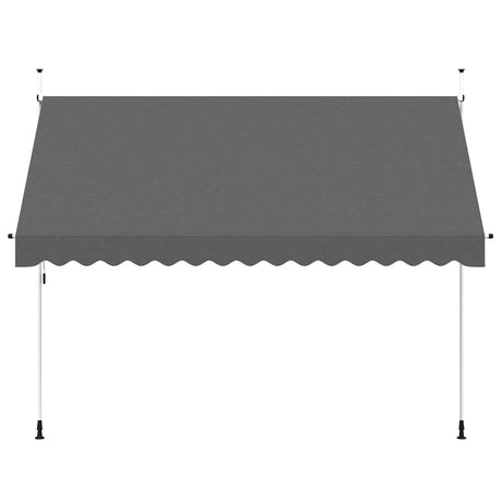 Vidaxl Luifel manuelt udvides 350 cm anthracit