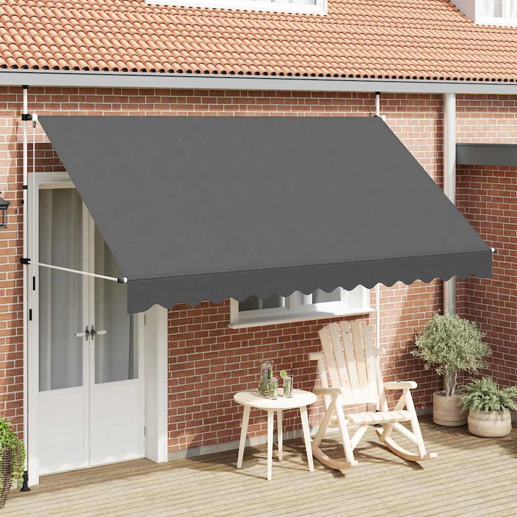 Vidaxl Luifel manuelt udvides 350 cm anthracit