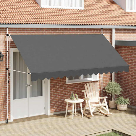 Vidaxl Luifel manuelt udvides 400 cm antracit