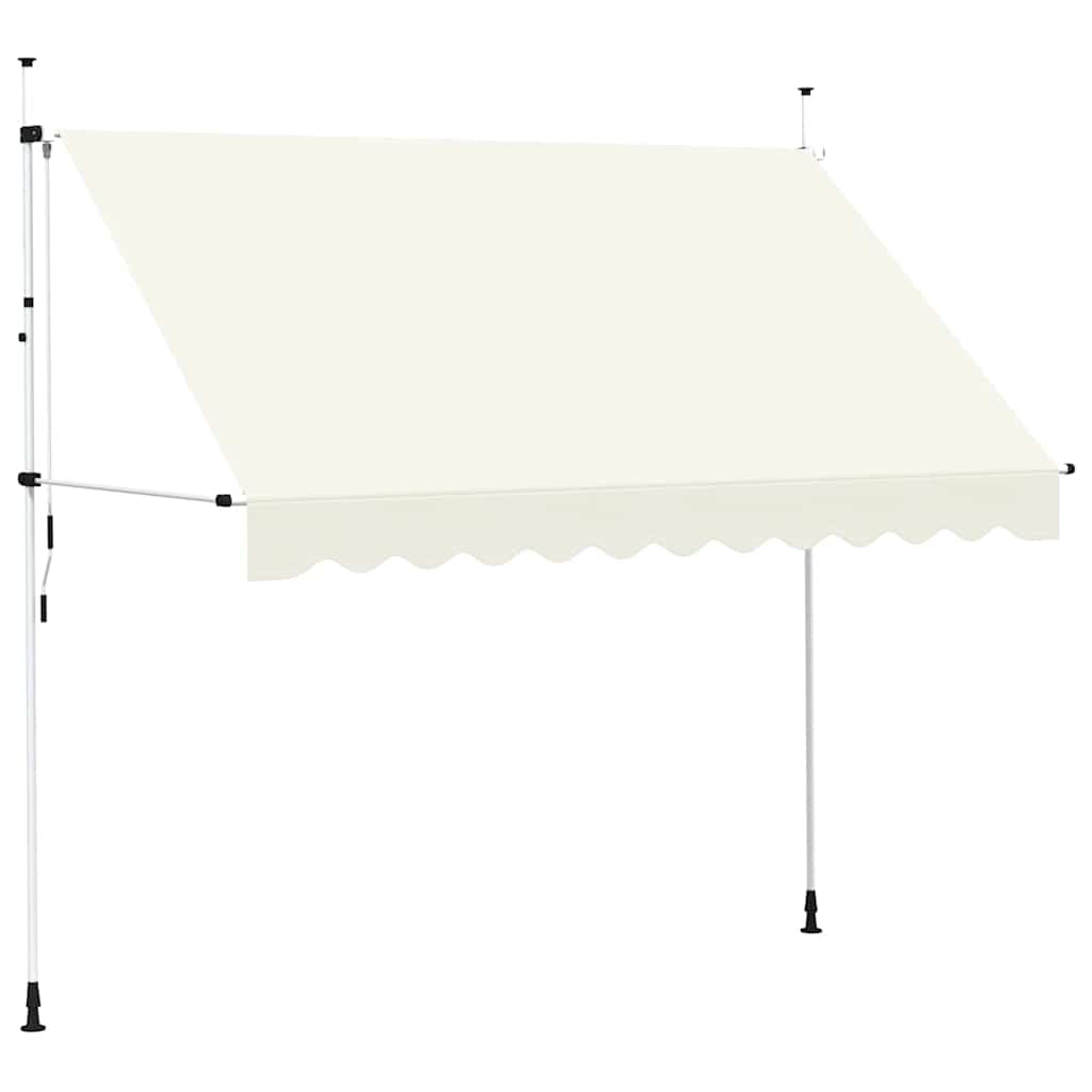 Vidaxl Luifel udvider manuelt 300 cm creme