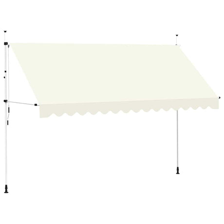 Vidaxl Luifel udvider manuelt 400 cm creme