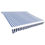Vidaxl Laifeldoek 350x250 cm lærred blå og hvid