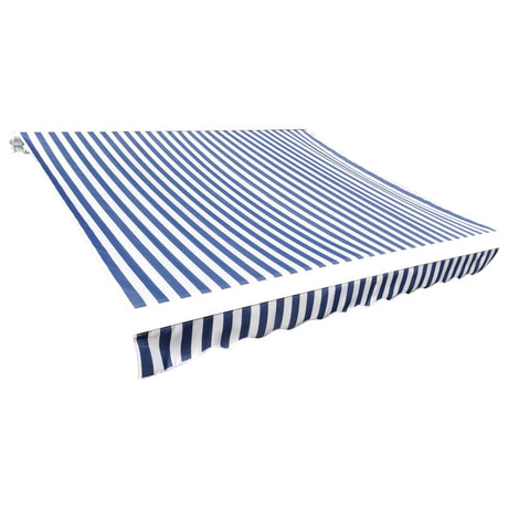 Vidaxl Laifeldoek 350x250 cm lærred blå og hvid