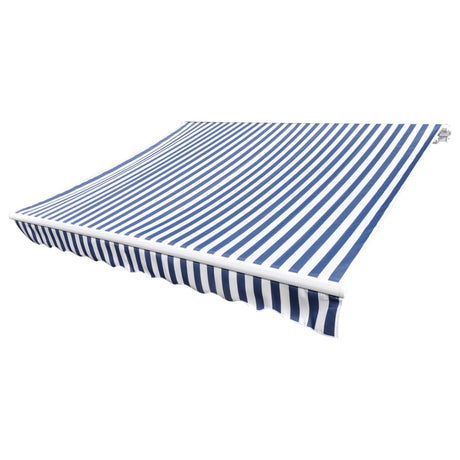 Vidaxl Laifeldoek 450x300 cm lærred blå og hvid