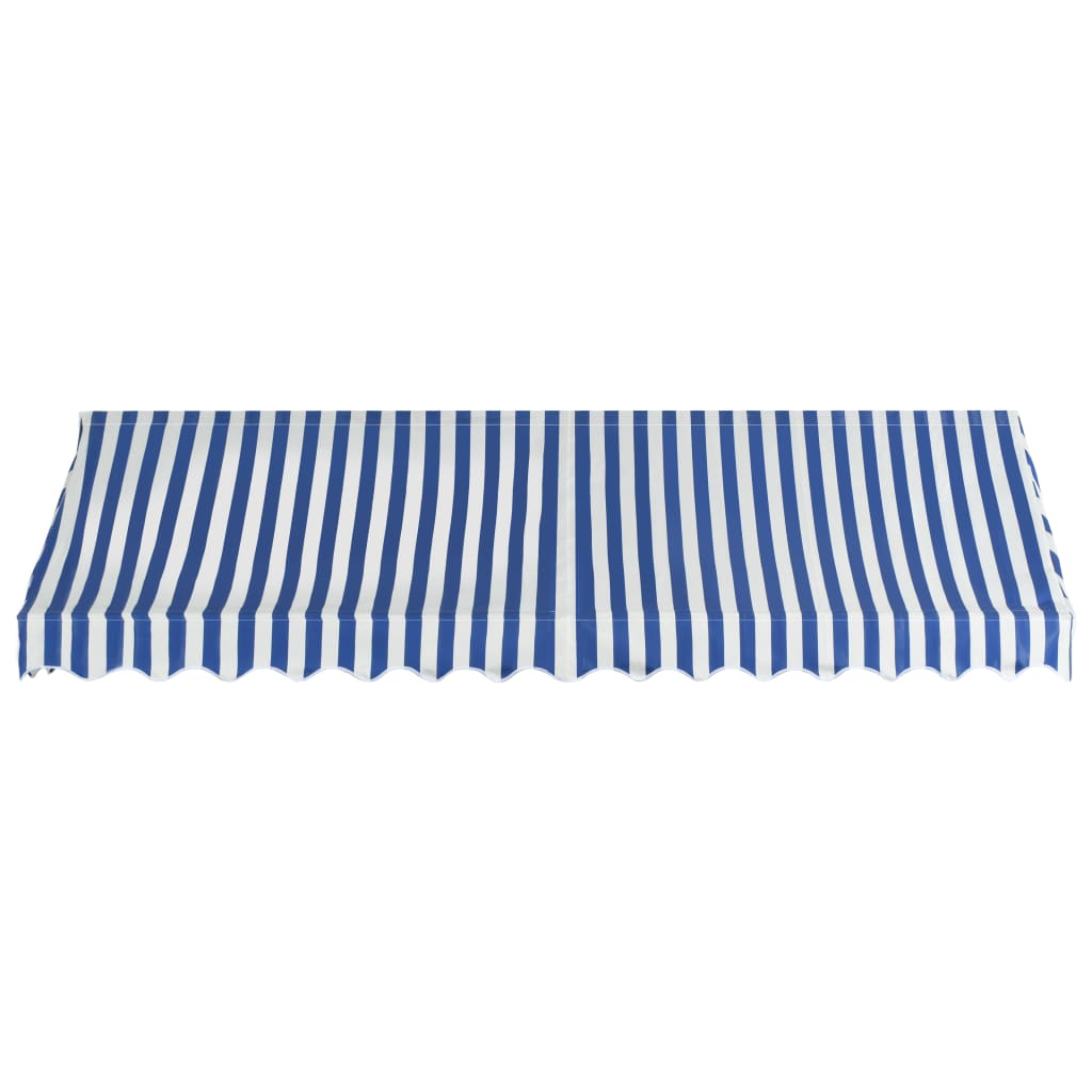 Vidaxl Luifel 350x120 cm blå og hvid
