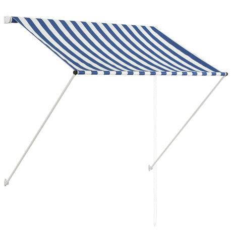 Vidaxx udtrækbart fortelt 150x150 cm blå og hvid