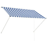 Vidaxl Luifel Udvidelig 200x150 cm blå og hvid