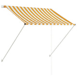 Vidaxl Luifel strækker sig 150x150 cm gul og hvid