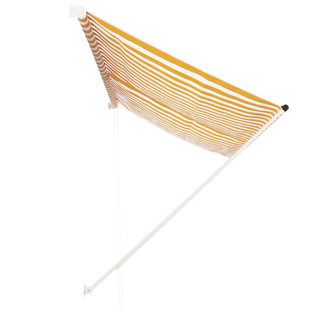 Vidaxl Luifel Udvidelig 300x150 cm gul og hvid
