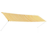 Vidaxl Luifel Udvides 400x150 cm gul og hvid