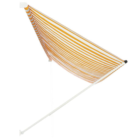 Vidaxl Luifel Udvides 400x150 cm gul og hvid