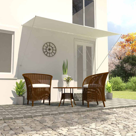 Vidaxl Luifel Udvidelig 300x150 cm creme