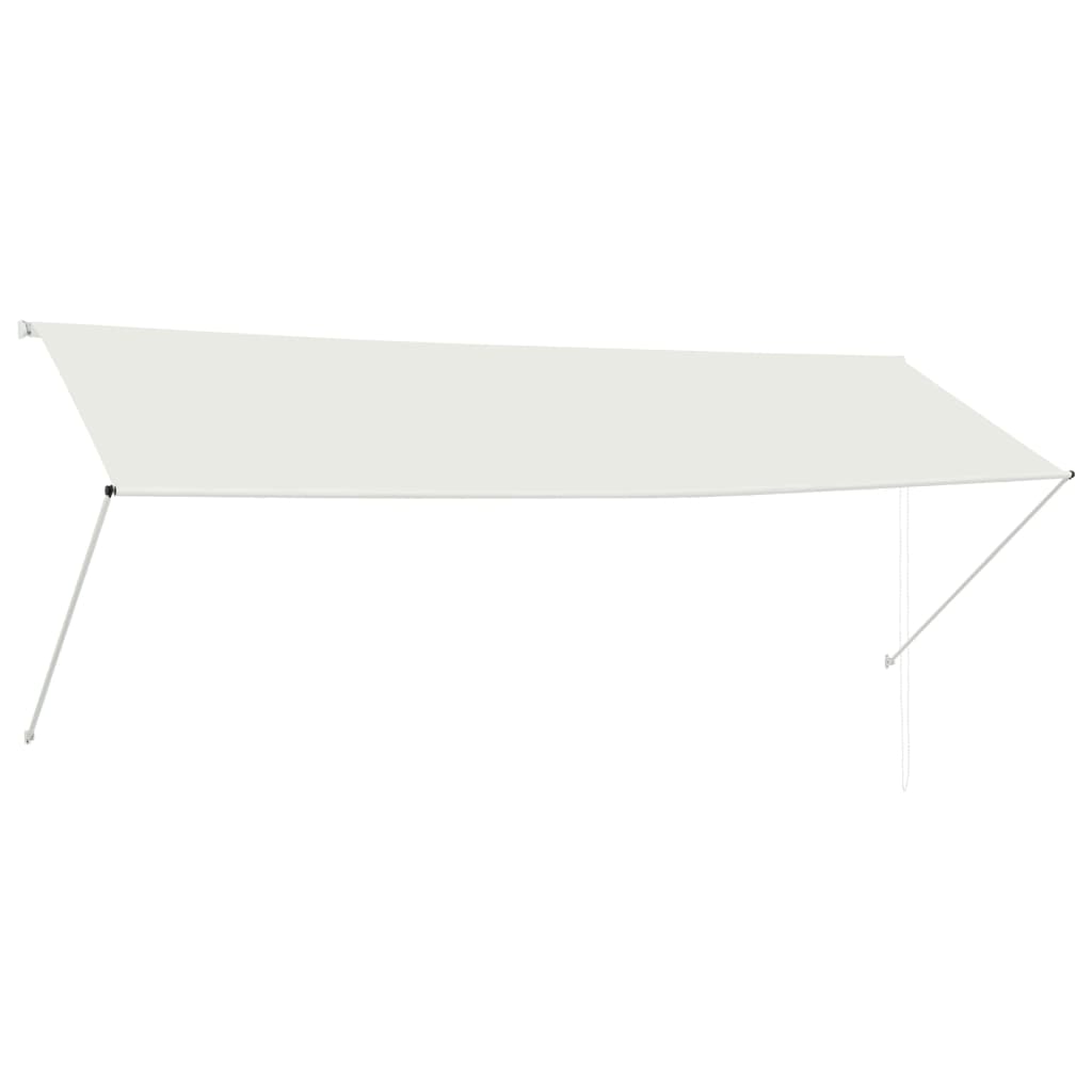 Vidaxl Luifel Udvidelig 350x150 cm creme