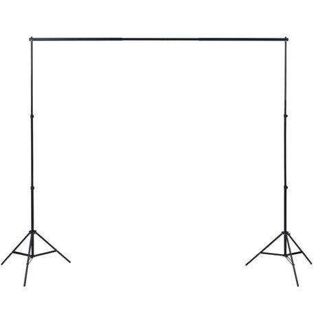 Vidaxl Photo Studio Set med 3 bomuldsbaggrund og ramme 3x3 m