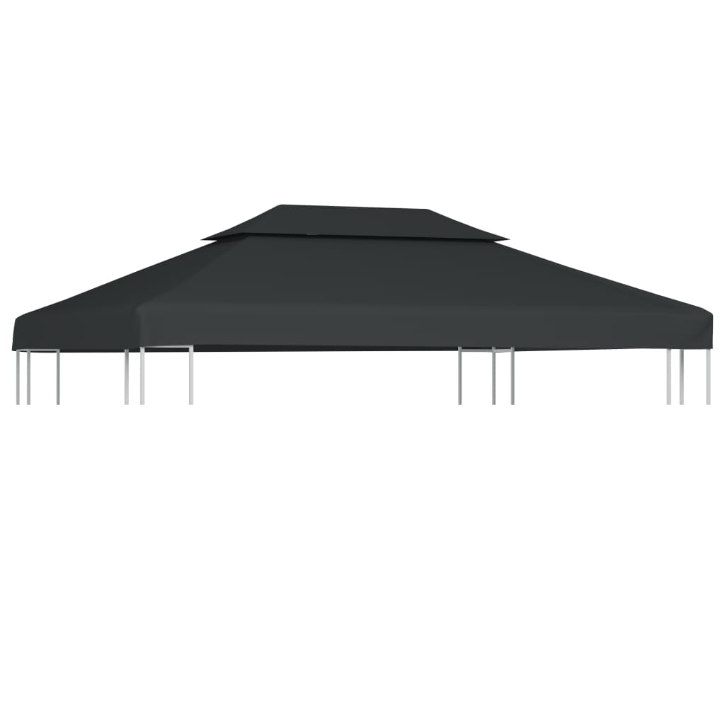 Vidaxl Prieverwak 2-lag 4x3m 310 g m² Antracitfarvet