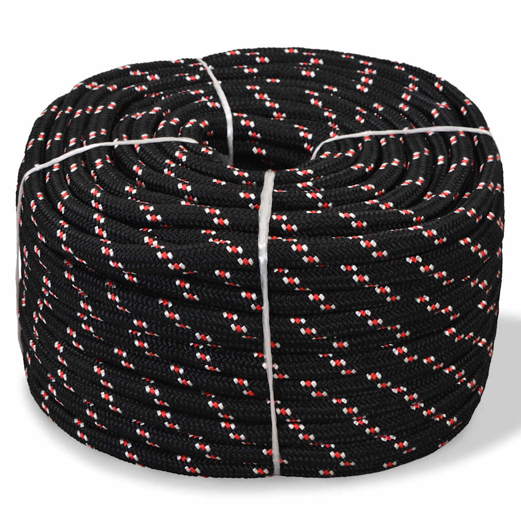 Vidaxl Boat Rope 18 mm 50 m polypropylen sort