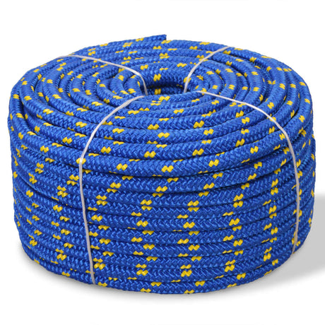 Vidaxxl bådreb 18 mm 50 m polypropylen blå