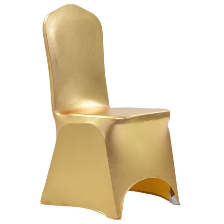 Vidaxl 6 st formand dækker Stretch Gold