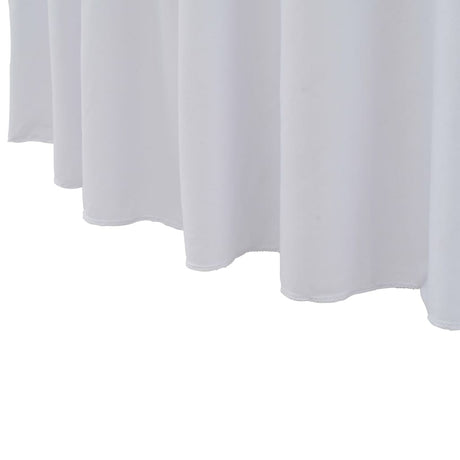Vidaxx 2 stk borddæksler stretch med skørt 120x74 cm hvid